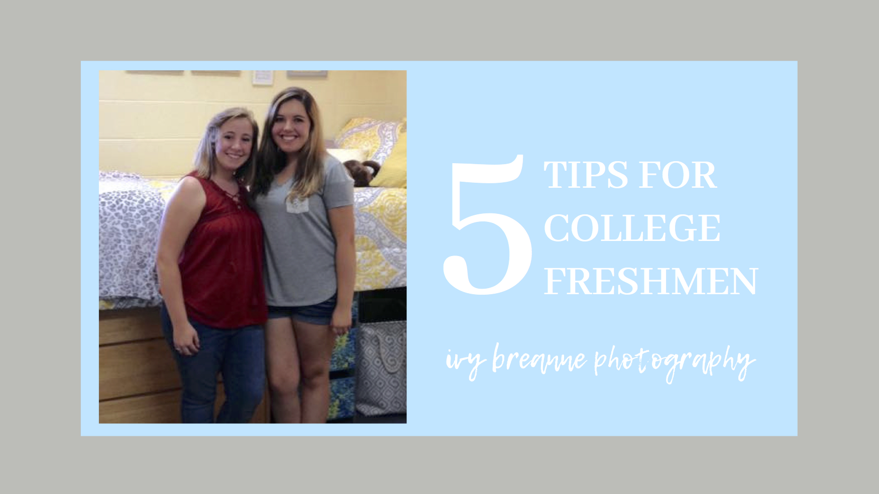 5 tips for college freshmen